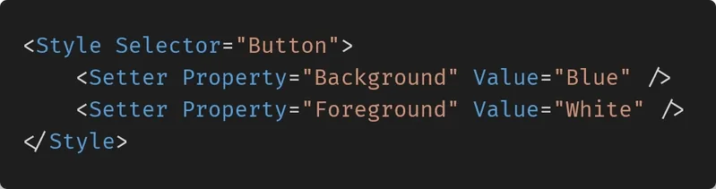 Style selectors example