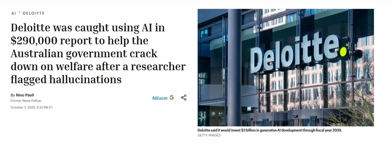 Deloitte AI scandal headline